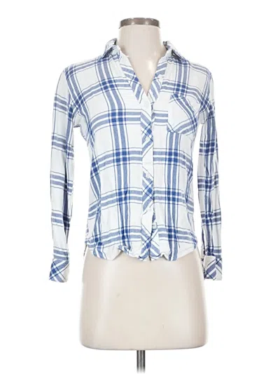 Pre-owned Rails Long Sleeve Button Down Shirt In Blue