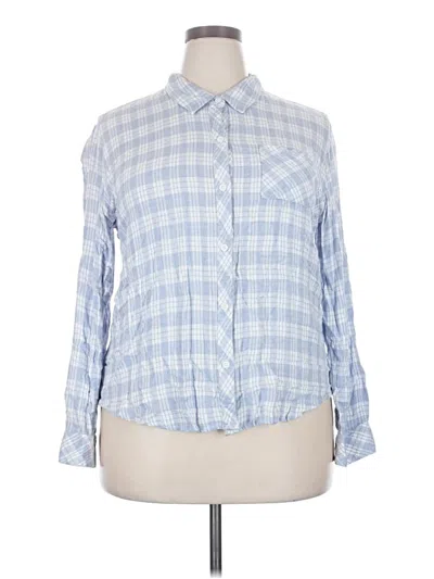 Pre-owned Rails Long Sleeve Button Down Shirt In Blue