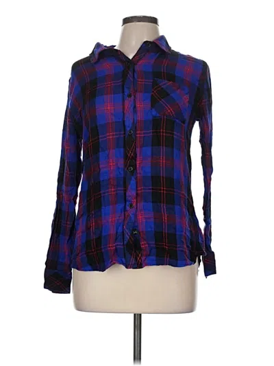 Pre-owned Rails Long Sleeve Button Down Shirt In Blue