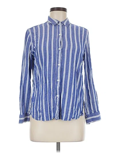 Pre-owned Rails Long Sleeve Button Down Shirt In Blue