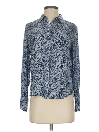 Pre-owned Rails Long Sleeve Button Down Shirt In Blue
