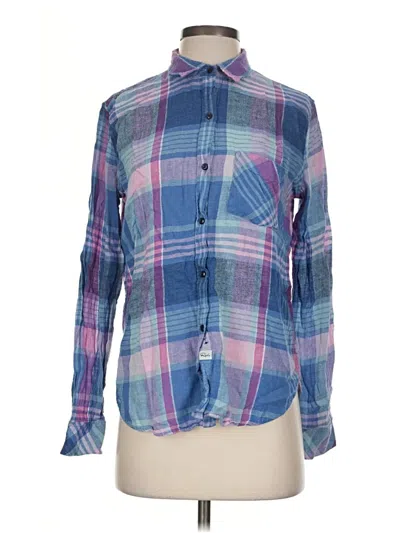 Pre-owned Rails Long Sleeve Button Down Shirt In Blue