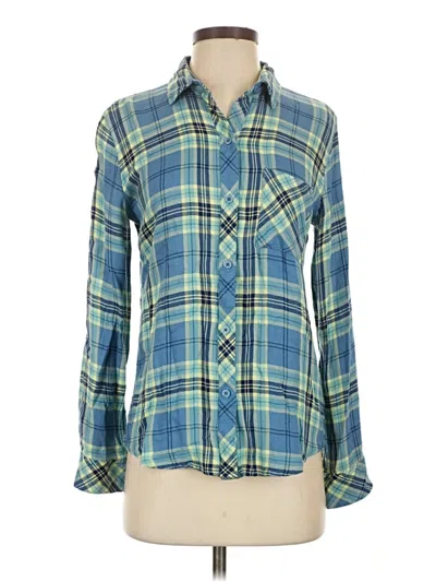 Pre-owned Rails Long Sleeve Button Down Shirt In Blue