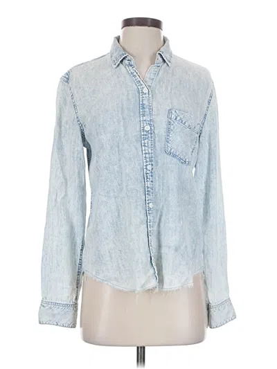 Pre-owned Rails Long Sleeve Button Down Shirt In Blue