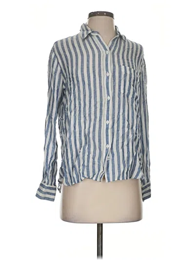 Pre-owned Rails Long Sleeve Button Down Shirt In Blue