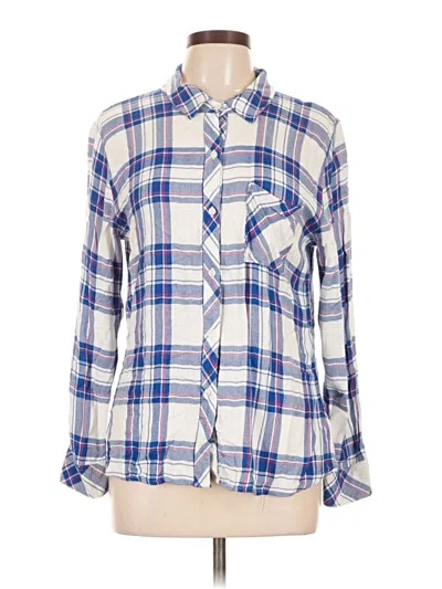 Pre-owned Rails Long Sleeve Button Down Shirt In Blue