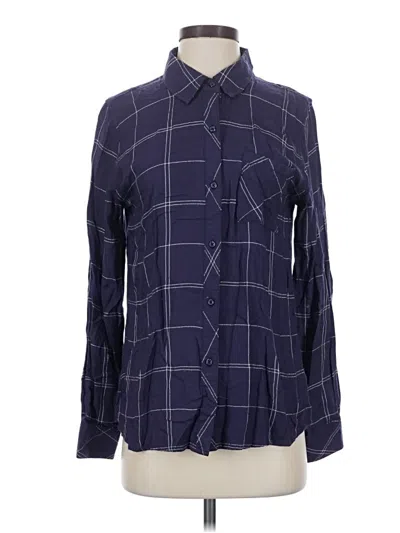 Pre-owned Rails Long Sleeve Button Down Shirt In Blue
