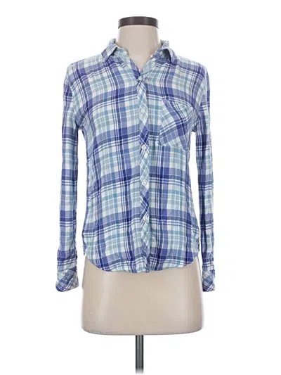 Pre-owned Rails Long Sleeve Button Down Shirt In Blue