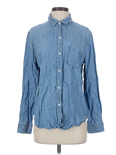 Pre-owned Rails Long Sleeve Button Down Shirt In Blue
