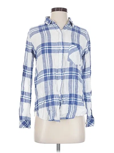 Pre-owned Rails Long Sleeve Button Down Shirt In Blue