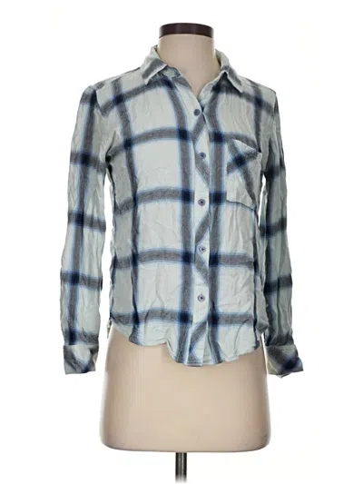 Pre-owned Rails Long Sleeve Button Down Shirt In Blue