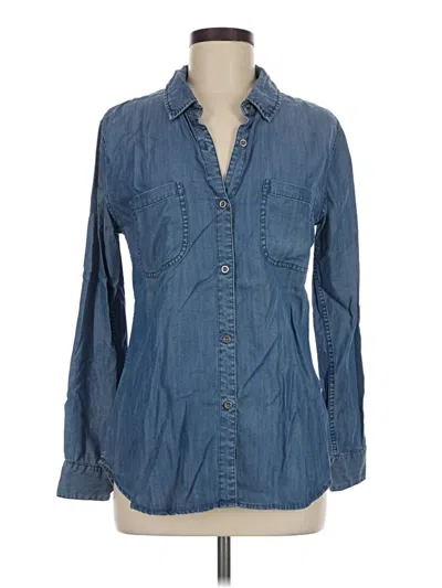 Pre-owned Rails Long Sleeve Button Down Shirt In Blue