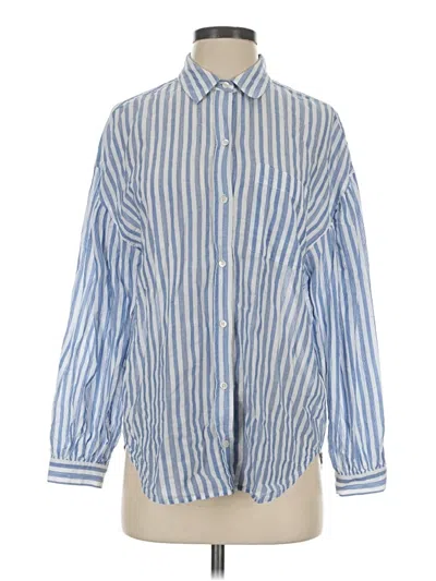 Pre-owned Rails Long Sleeve Button Down Shirt In Blue