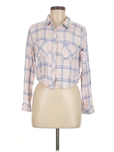 Pre-owned Rails Long Sleeve Button Down Shirt In Brown
