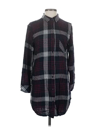 Pre-owned Rails Long Sleeve Button Down Shirt In Burgundy