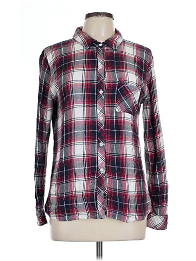 Pre-owned Rails Long Sleeve Button Down Shirt In Burgundy