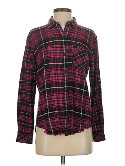 Pre-owned Rails Long Sleeve Button Down Shirt In Burgundy