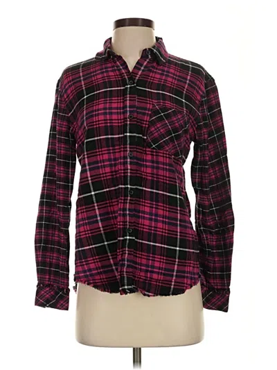 Pre-owned Rails Long Sleeve Button Down Shirt In Burgundy