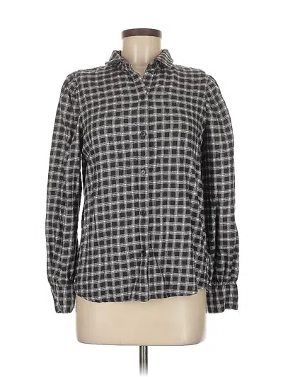 Pre-owned Rails Long Sleeve Button Down Shirt In Gray