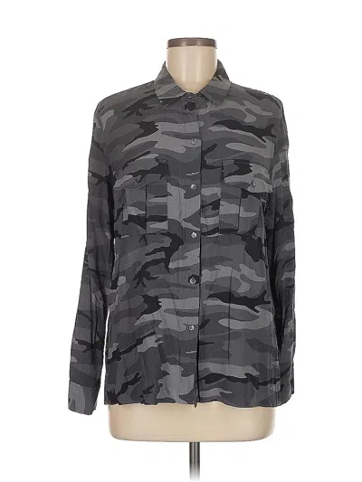 Pre-owned Rails Long Sleeve Button Down Shirt In Gray