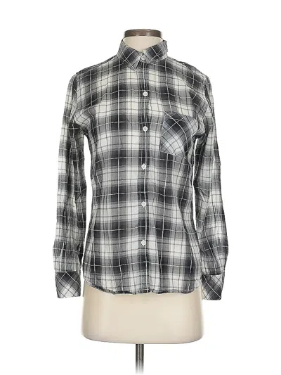 Pre-owned Rails Long Sleeve Button Down Shirt In Gray