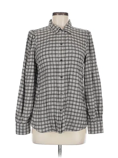 Pre-owned Rails Long Sleeve Button Down Shirt In Gray