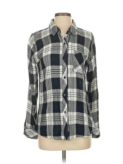 Pre-owned Rails Long Sleeve Button Down Shirt In Gray