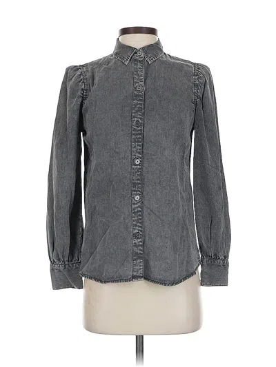 Pre-owned Rails Long Sleeve Button Down Shirt In Gray