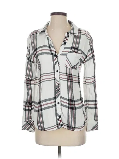 Pre-owned Rails Long Sleeve Button Down Shirt In Gray