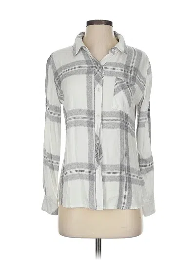 Pre-owned Rails Long Sleeve Button Down Shirt In Gray