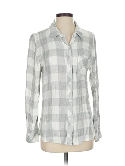 Pre-owned Rails Long Sleeve Button Down Shirt In Gray