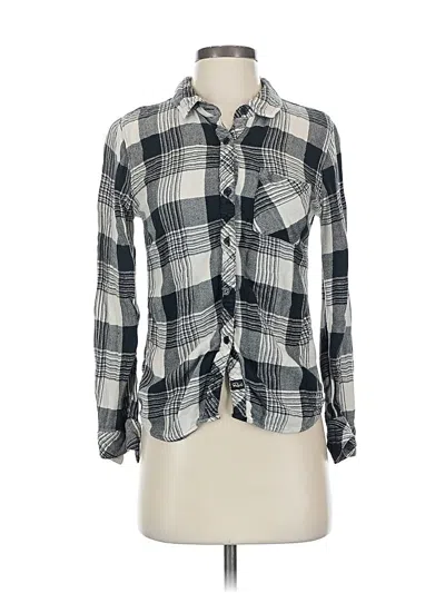 Pre-owned Rails Long Sleeve Button Down Shirt In Gray