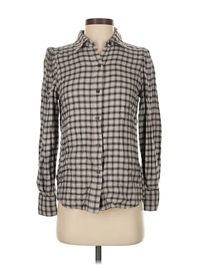 Pre-owned Rails Long Sleeve Button Down Shirt In Gray