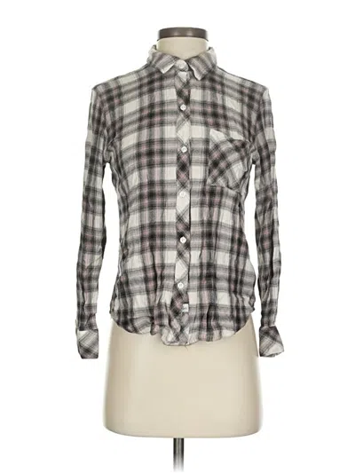 Pre-owned Rails Long Sleeve Button Down Shirt In Gray