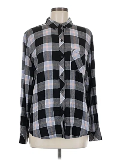 Pre-owned Rails Long Sleeve Button Down Shirt In Gray