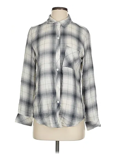 Pre-owned Rails Long Sleeve Button Down Shirt In Gray
