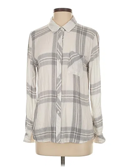 Pre-owned Rails Long Sleeve Button Down Shirt In Gray