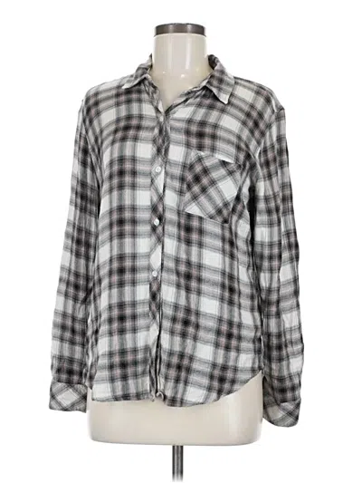 Pre-owned Rails Long Sleeve Button Down Shirt In Gray