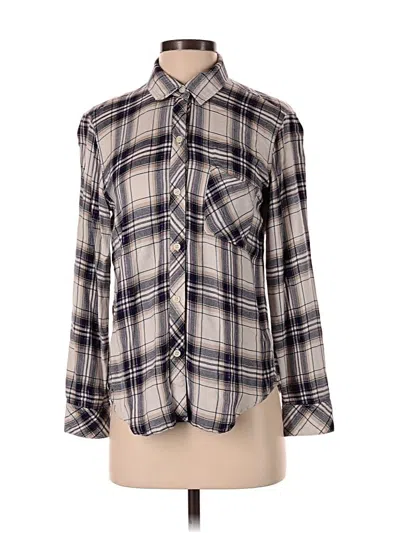 Pre-owned Rails Long Sleeve Button Down Shirt In Gray
