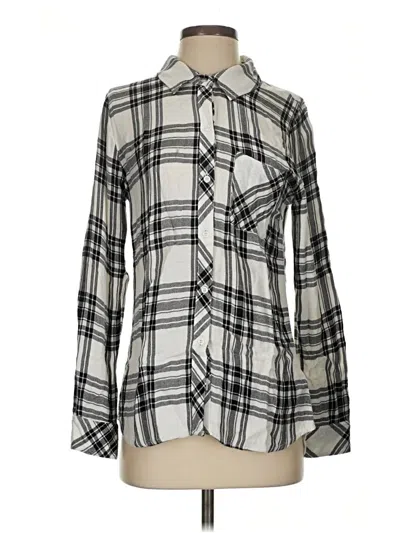 Pre-owned Rails Long Sleeve Button Down Shirt In Gray