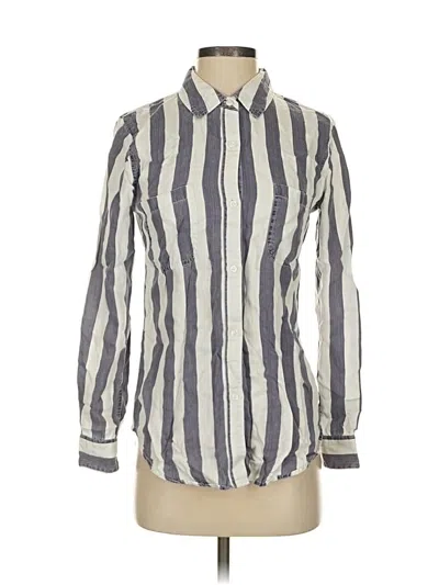 Pre-owned Rails Long Sleeve Button Down Shirt In Gray