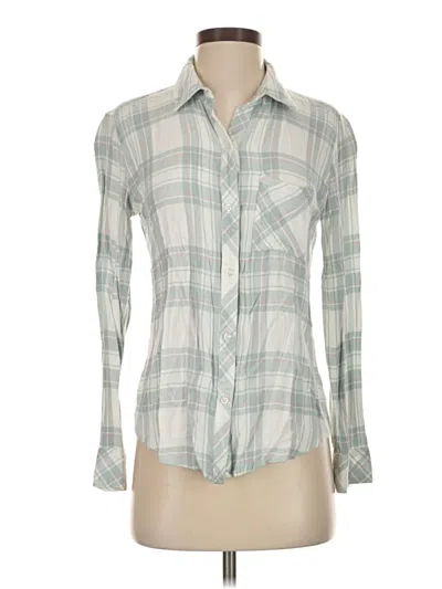 Pre-owned Rails Long Sleeve Button Down Shirt In Gray