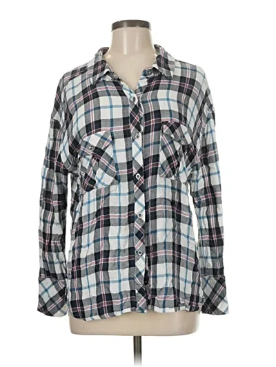 Pre-owned Rails Long Sleeve Button Down Shirt In Gray