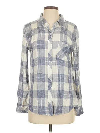 Pre-owned Rails Long Sleeve Button Down Shirt In Gray