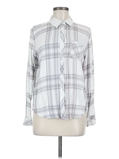 Pre-owned Rails Long Sleeve Button Down Shirt In Gray