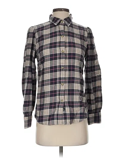 Pre-owned Rails Long Sleeve Button Down Shirt In Gray