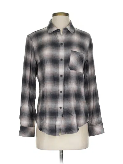 Pre-owned Rails Long Sleeve Button Down Shirt In Gray