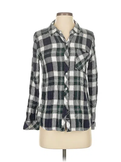 Pre-owned Rails Long Sleeve Button Down Shirt In Gray