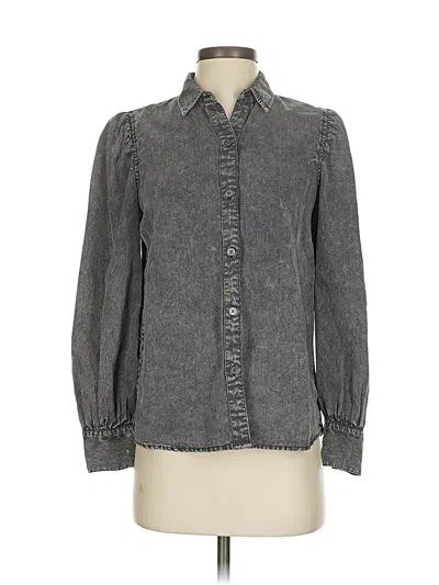 Pre-owned Rails Long Sleeve Button Down Shirt In Gray