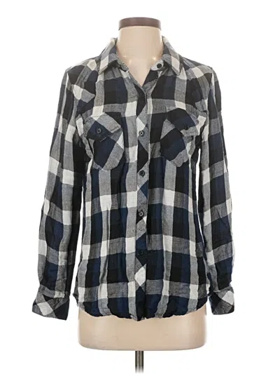 Pre-owned Rails Long Sleeve Button Down Shirt In Gray